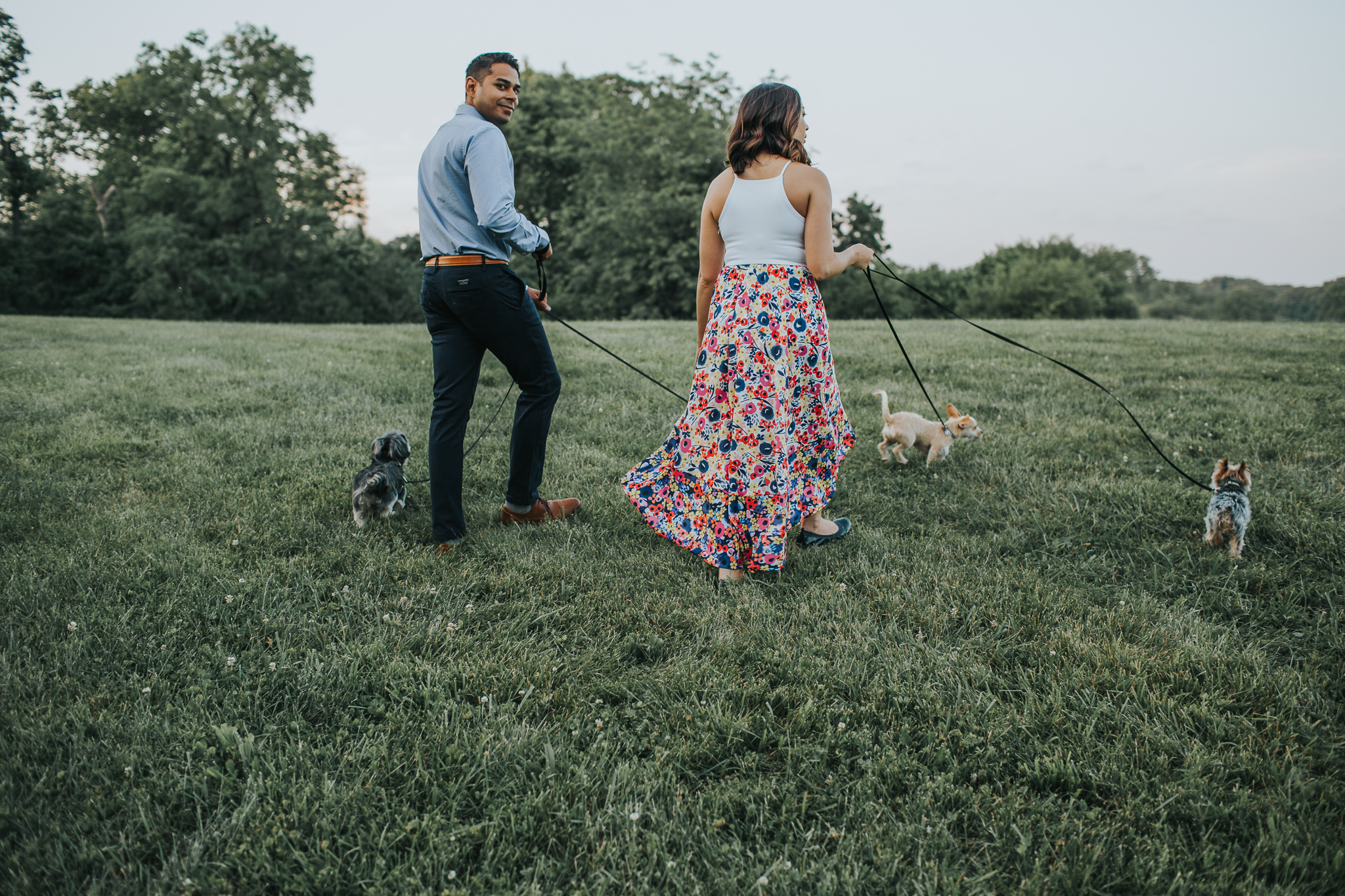 Engagement Shoot with Dogs